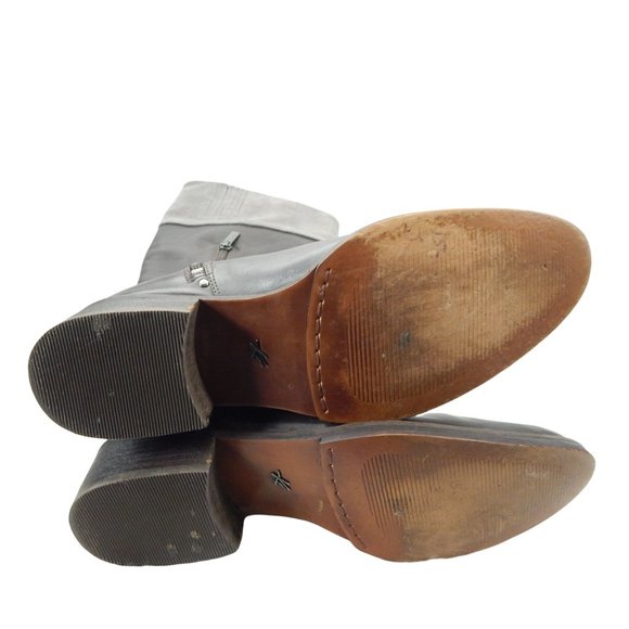 Kenneth Cole Women's Brown & Gray Leather Knee High Riding Boots Size 8.5 M - Picture 9 of 13